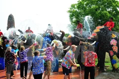Traditional New Year celebrations in Southeast Asian countries 