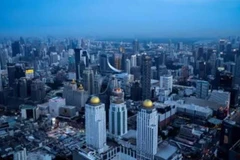 A view of the business district is seen from the rooftop of the Baiyoke Sky Hotel in Bangkok. (Photo: Reuters) 
