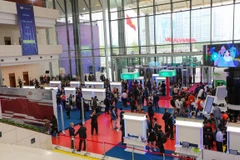 FPT Techday 2019 gathers over 3,000 participants, including 500 senior leaders of large enterprises and banks. (Photo: VietnamPlus)