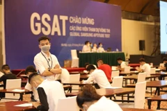 Samsung organises exams to recruit personnel (Photo: VietnamPlus)