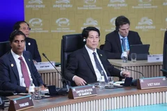 Vietnamese State President Luong Cuong at the 31st APEC Economic Leaders' Meeting in Lima, Peru. (Photo: VNA)