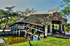 Hue’s tile-roofed bridge a big tourist draw