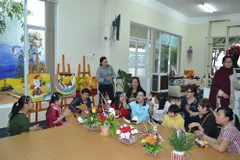 Handicapped children learn life skills 