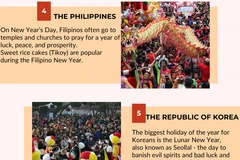Welcoming the Lunar New Year in Asian countries