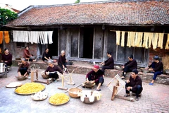 Craft of linen weaving in Thai Binh