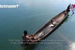 Dugout boats – a symbol of the Central Highlands 