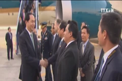 President arrives in Peru for APEC week