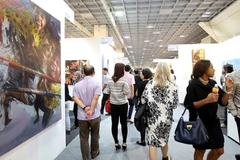 Vietnamese lacquer paintings present at Malaysia Art Expo