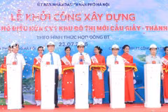 Hanoi starts construction on park in Cau Giay