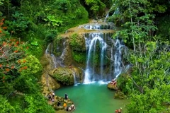 Pristine beauty of Mu Waterfall in Hoa Binh province