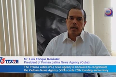 Cuban News Agency Prensa Latina congratulates on VNA's 75th founding anniversary