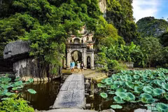Bich Dong pagoda - part of the Trang An Landscape Complex in the northern province of Ninh Binh. (Photo: VNA)