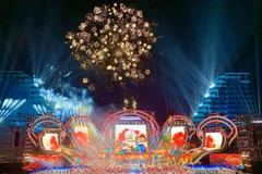 Fireworks show at the opening ceremony of the Red Flamboyant Festival in Hai Phong city. (Photo: baohaiphong.vn)