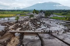 A drone view shows an area affected by heavy rain brought flash floods and landslides in Tanah Datar, West Sumatra province, Indonesia, on May 12, 2024. (Photo: Reuters) 
