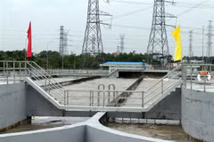 Part of the wastewater collection, treatment, and drainage plant in Phu My township in the southern province of Ba Ria – Vung Tau. (Photo: VNA)