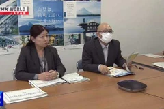 On May 24, Yamanashi prefecture's authorities holds an online Q&A session about the new insurance policy. (Photo: nhk.or.jp)