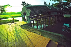 240-year-old tile-roofed bridge in Thua Thien-Hue
