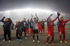 Football fans celebrate victory of U23 Vietnam team