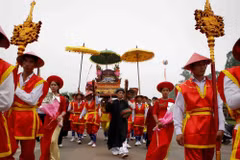 Palanquin procession celebrates Hung Kings Temple Festival