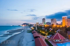 Alluring scene of Back Beach in Vung Tau beach city 