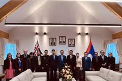 Vietnamese Ambassador to Australia extends New Year greetings to Lao counterpart