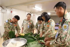 Vietnamese peacekeepers celebrate Party’s 94th anniversary, Tet festival
