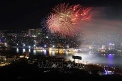 Fireworks light up HCM City skies on reunification day 