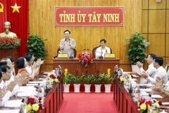 Top legislator pays working visit to Tay Ninh province
