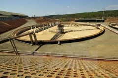 A corner of the Nhan Co bauxite refinery plant. (Photo: VNA)
