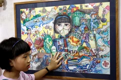 10-year-old girl's COVID-19 prevention arts make waves on social networks