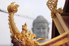 A Close up of the Largest Buddha Statue in Southeast Asia