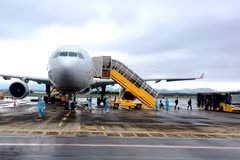Flight with foreign experts on board lands at Van Don airport