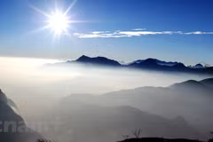 Hoang Lien Son peak at dawn