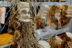 Unique bamboo root sculptures