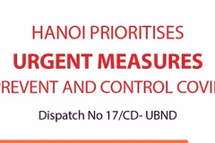 Hanoi prioritises urgent measures to prevent and control COVID-19