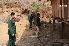 Border guards assist locals in daily life