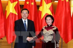 Chinese top legislator concludes official visit to Vietnam