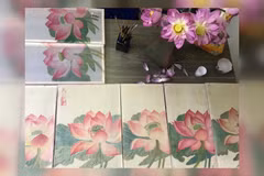 Young artists revive silk paintings
