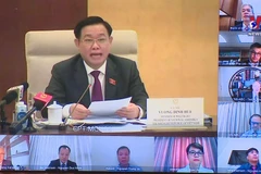 NA Chairman Vuong Dinh Hue meets US businesses