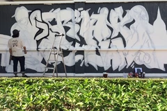Graffiti marks Vietnam-Germany relations