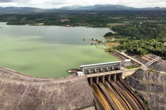 Majestic view of Ialy hydropower plant