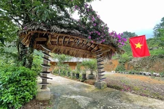 Unique gates in Sin Suoi Ho - village of Mong ethnic people