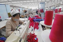 Production at SCAVI Hue, a French-invested garment company in Phong Dien Industrial Park, Phong Dien district, the central province of Thua Thien-Hue. (Photo: VNA)