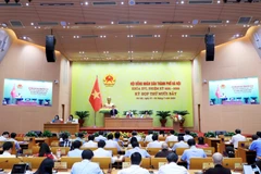 At a meeting of the Hanoi People's Council (Photo: hanoimoi.vn)