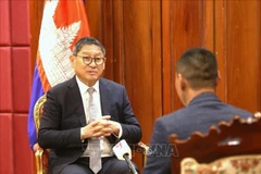 An interview with Cambodian Deputy Prime Minister and Minister of Foreign Affairs and International Cooperation Sok Chenda Sophea (Photo: VNA)
