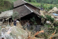 Three go missing in flood-triggered landslide in Cao Bang