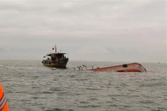 Crew of capsized fishing boat rescued at sea