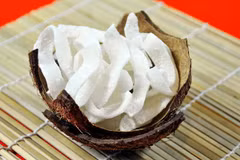 Candied coconut ribbons, a Tet delicacy
