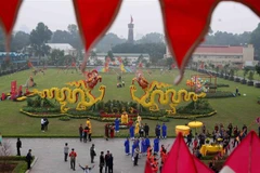 Traditional Tet rituals re-enacted at Thang Long relic site