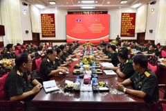 High-ranking delegation of Lao army visit Military Zone 9